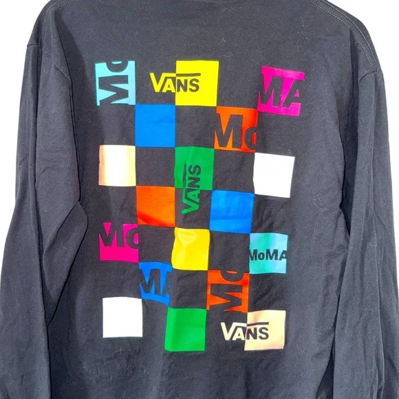 Vans x MoMA Collab Long Sleeve Tee | Color Block Graphic | Medium - Picture 3 of 5
